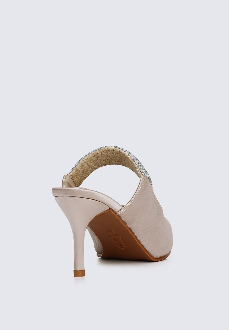 Ambre Comfy Heels In Nude