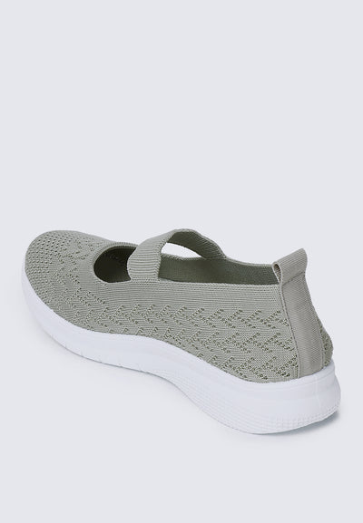 My Steps Comfy Sneakers In Sage Green