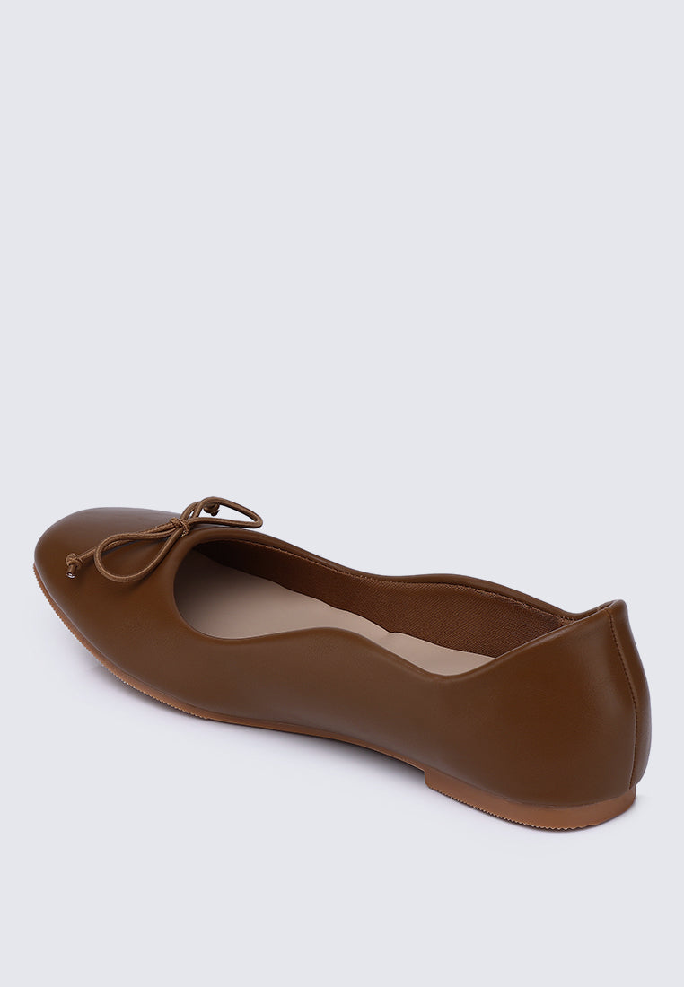 Dorra Comfy Ballerina In Brown