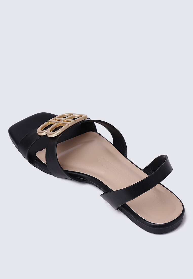 Berenice Comfy Sandals In Black