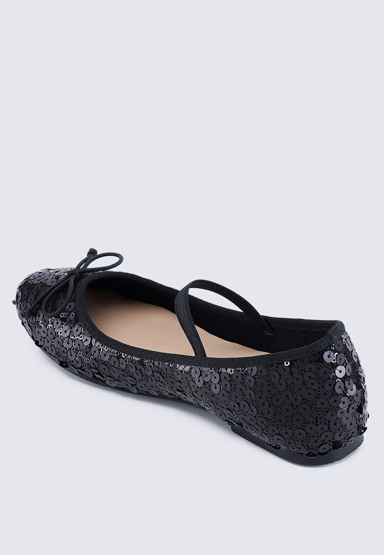 Emerson Comfy Ballerina In Black