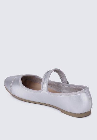 Roan Comfy Ballerina  In Silver