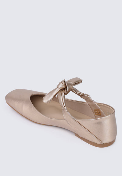 Brenee Comfy Ballerina In Rose Gold