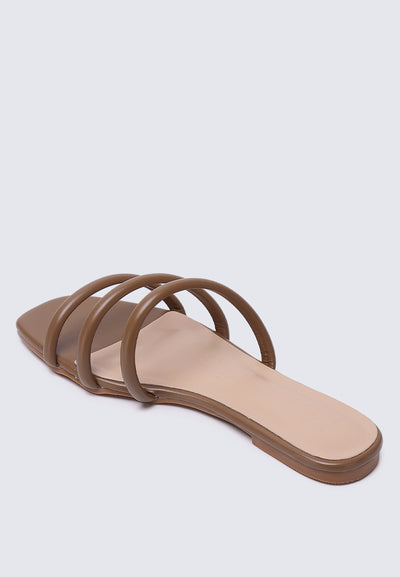 Nevaeh Comfy Sandals In Taupe