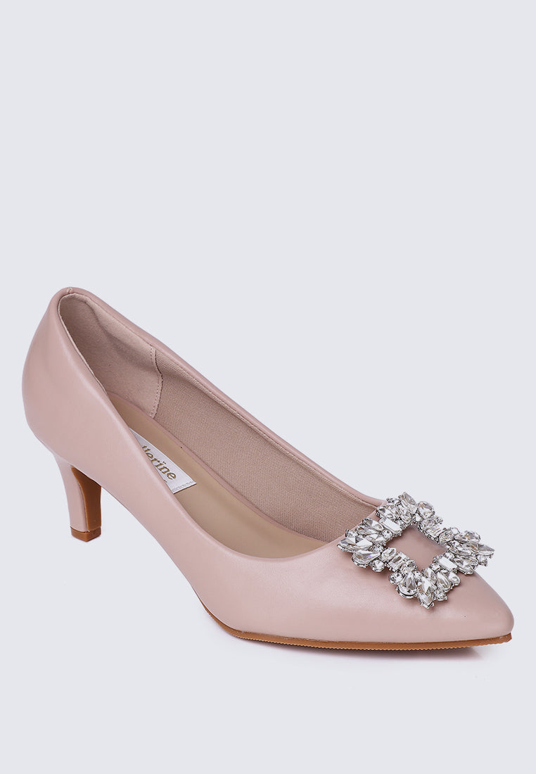 Casey Comfy Pumps In Nude Pink