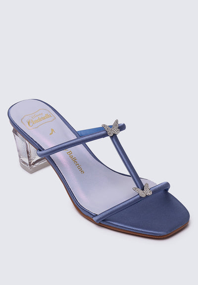 Dreams Come True Comfy Heels In Navy