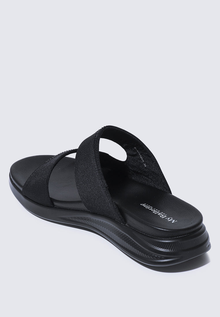 My Soft Steps Comfy Sandals In Black