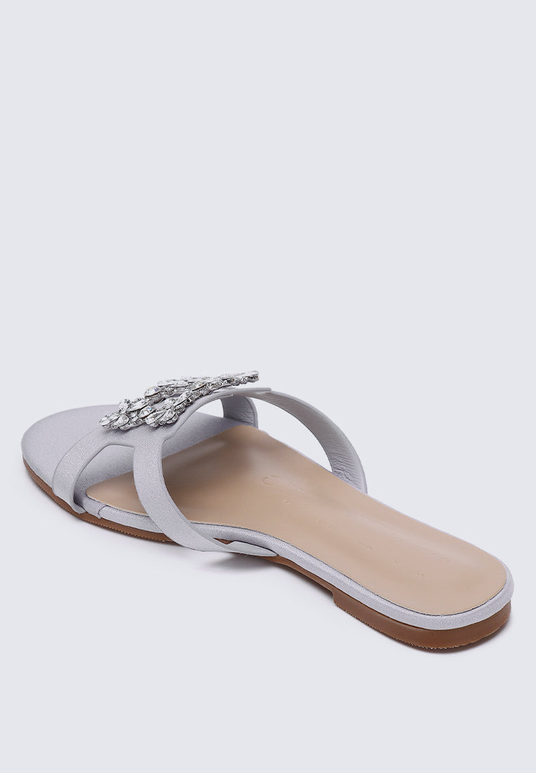 Jenny Comfy Sandals In SIlver