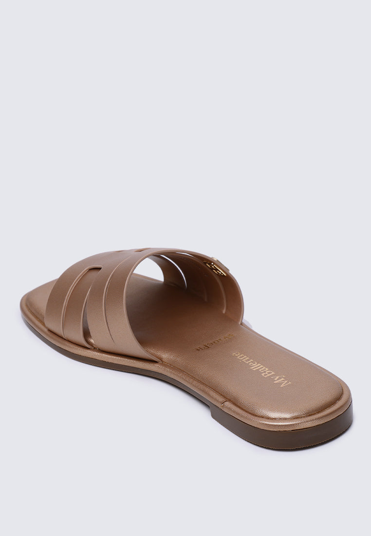 Bobi Comfy Sandal In Rose Gold