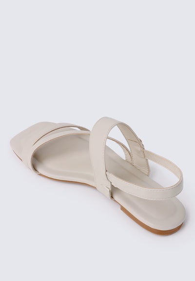 Bellissa Comfy Sandals In Almond