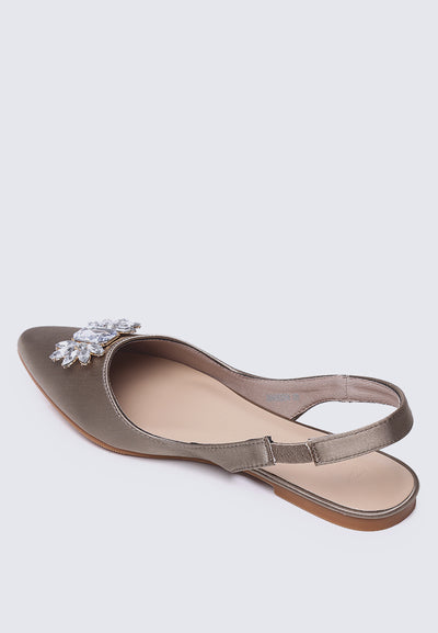 Katrina Comfy Ballerina In Taupe