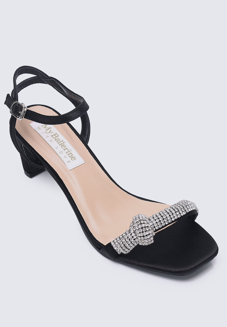 Audrey Comfy Heels In Black