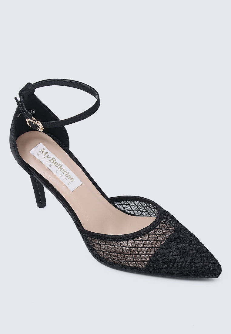 Zuri Comfy Heels In Black