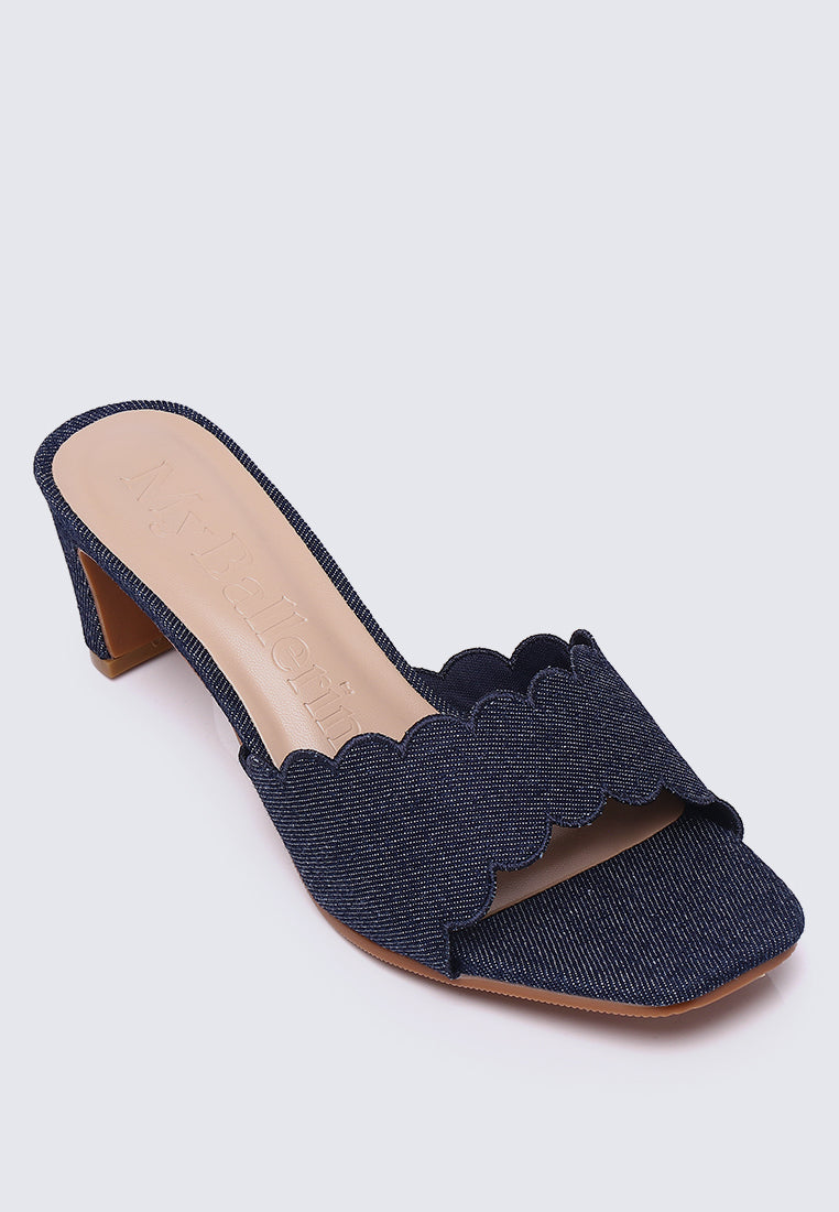 Carmen Comfy Heels In Navy