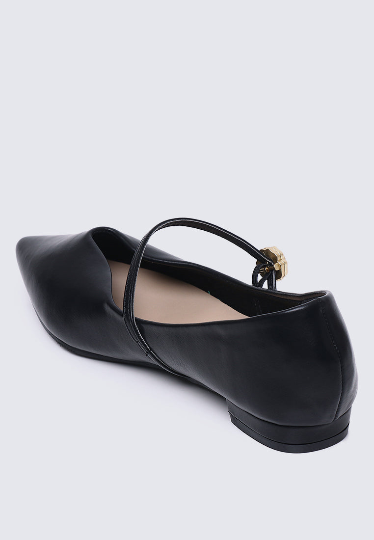 La Rosée Comfy Ballerina In Black