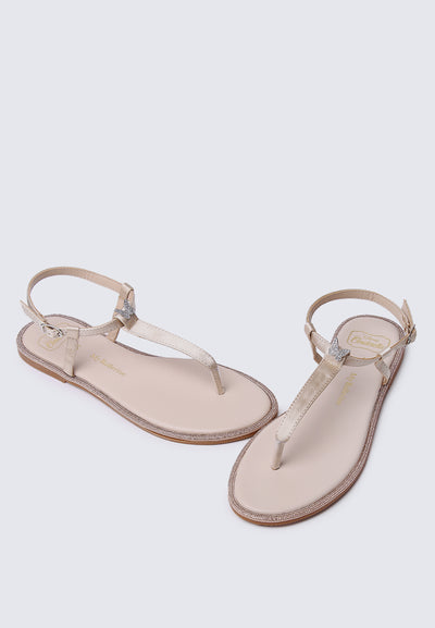 Magic Nightingale Comfy Sandals In Champagne