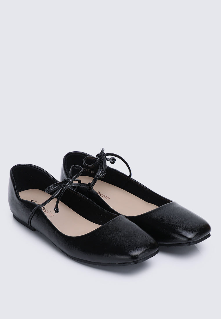 Kelly Comfy Ballerina In Black