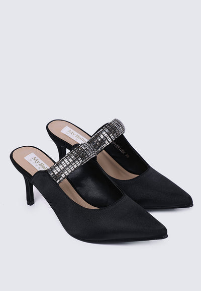 Ambre Comfy Heels In Black