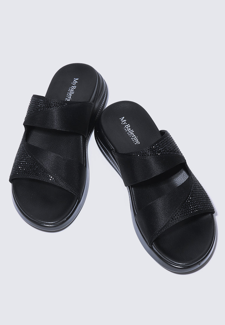 My Soft Steps Comfy Sandals In Black