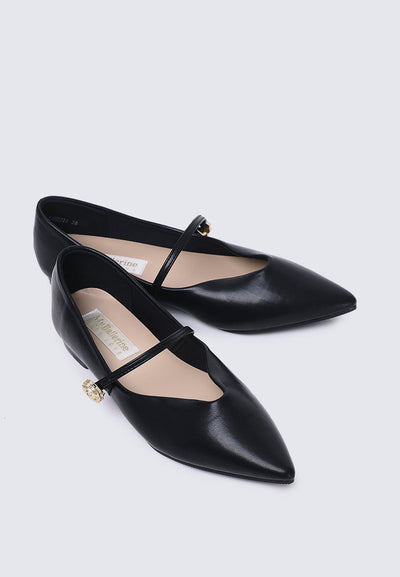 La Rosée Comfy Ballerina In Black