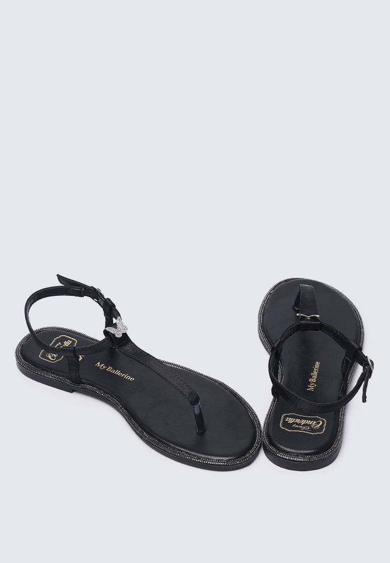 Magic Nightingale Comfy Sandals In Black