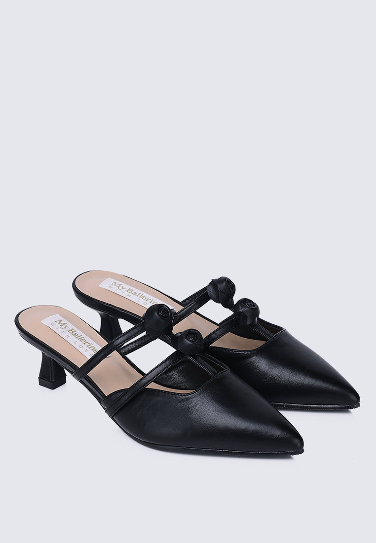 Enchantée Comfy Heels In Black