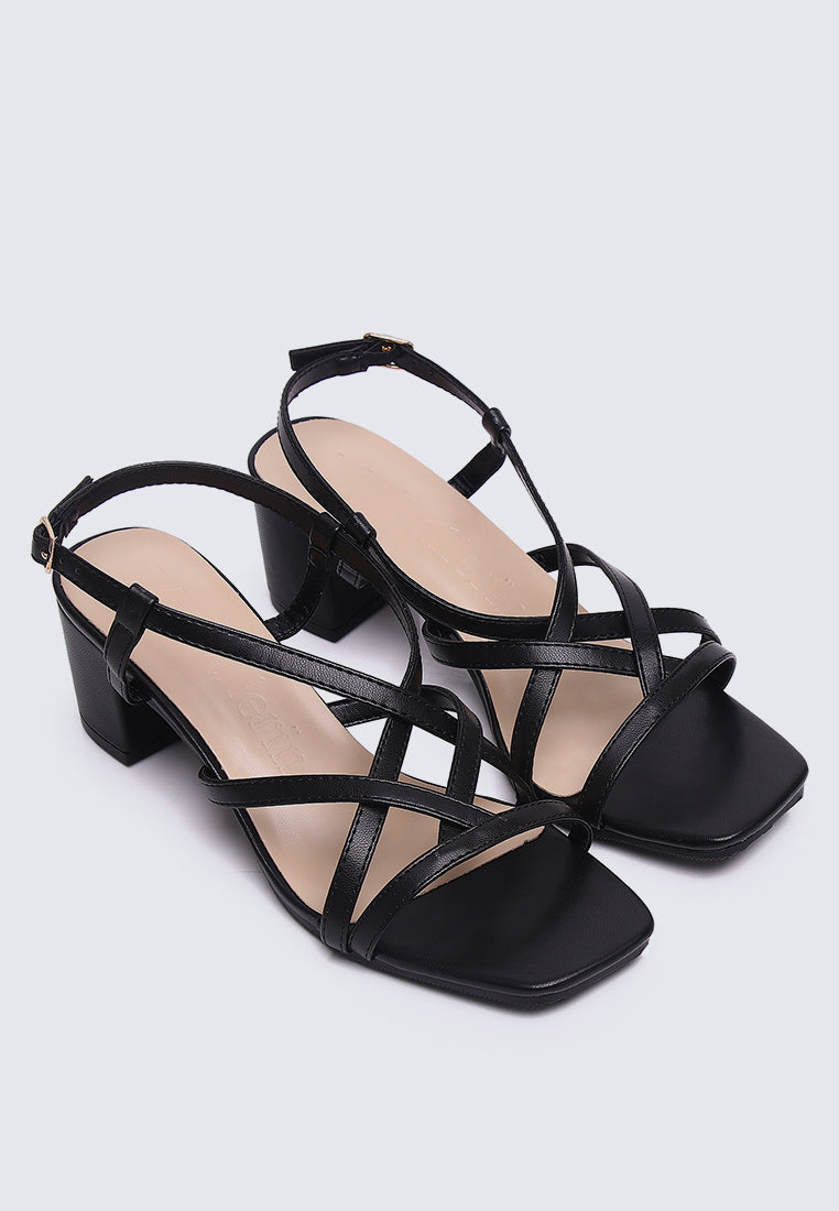 Kat Comfy Heels in Black