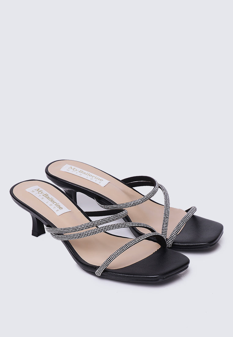 Zizura Comfy Heels In Black