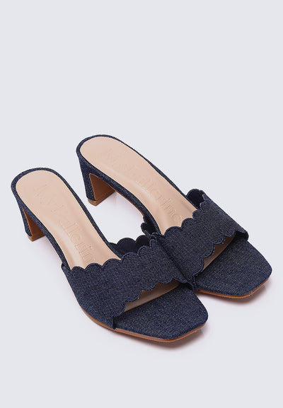 Carmen Comfy Heels In Navy