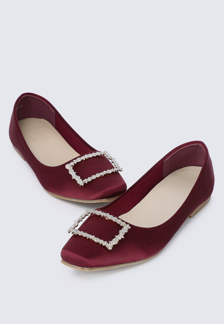 Elsa Comfy Ballerina In Maroon