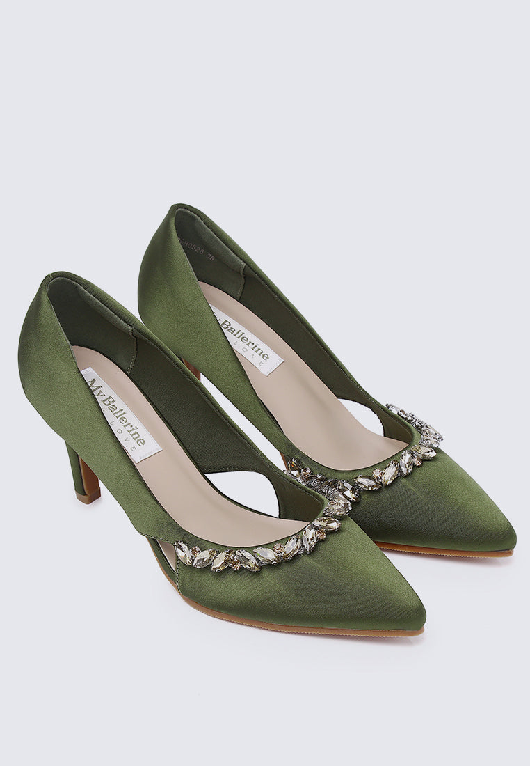 Gisele Comfy Pumps In Olive