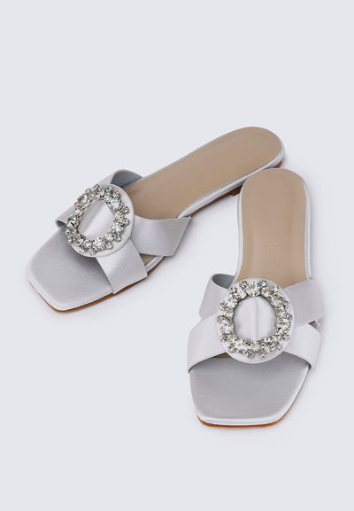 Charlie Comfy Sandals In Silver