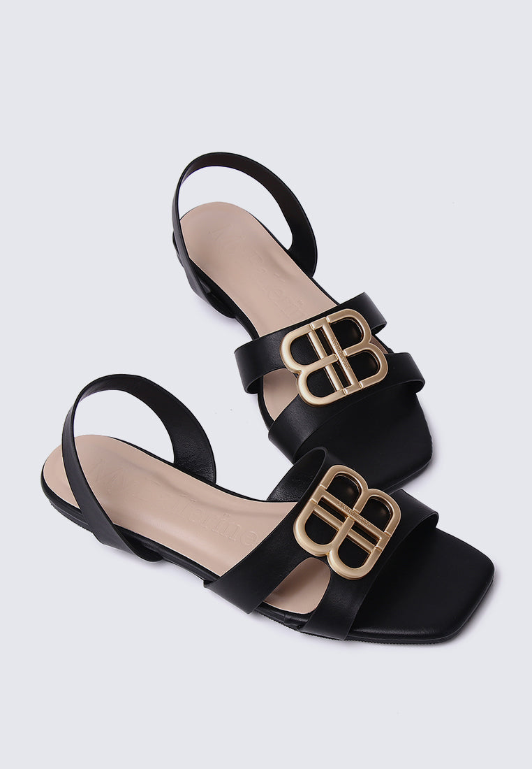 Berenice Comfy Sandals In Black