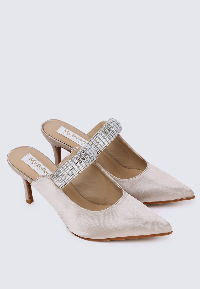 Ambre Comfy Heels In Nude