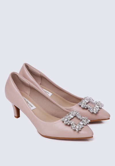 Casey Comfy Pumps In Nude Pink