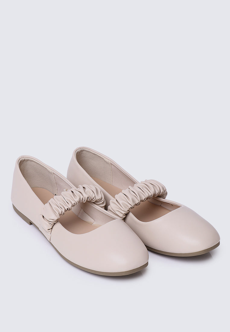 Jojo Comfy Ballerina  In Beige