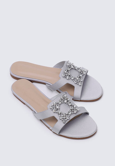 Jenny Comfy Sandals In SIlver