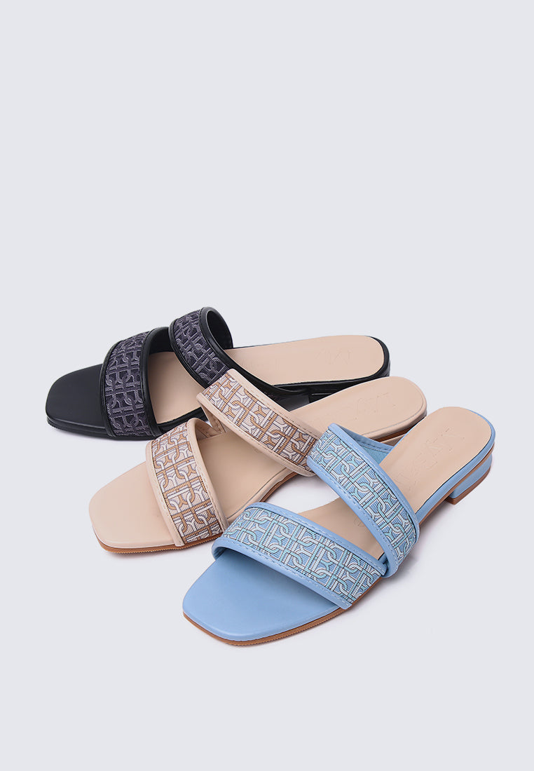 Myra Comfy Sandals In Almond