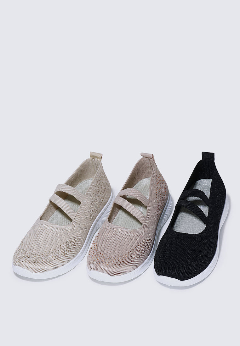 Gentle Walk Comfy Sneakers In Nude