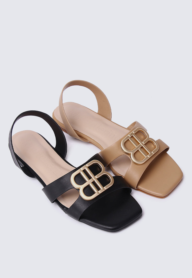 Berenice Comfy Sandals In Black