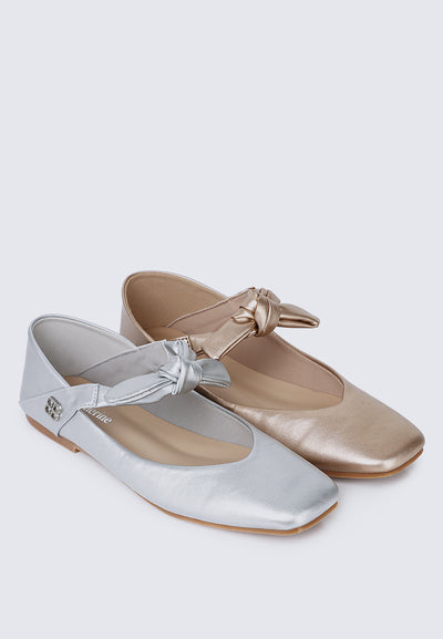 Brenee Comfy Ballerina In Rose Gold