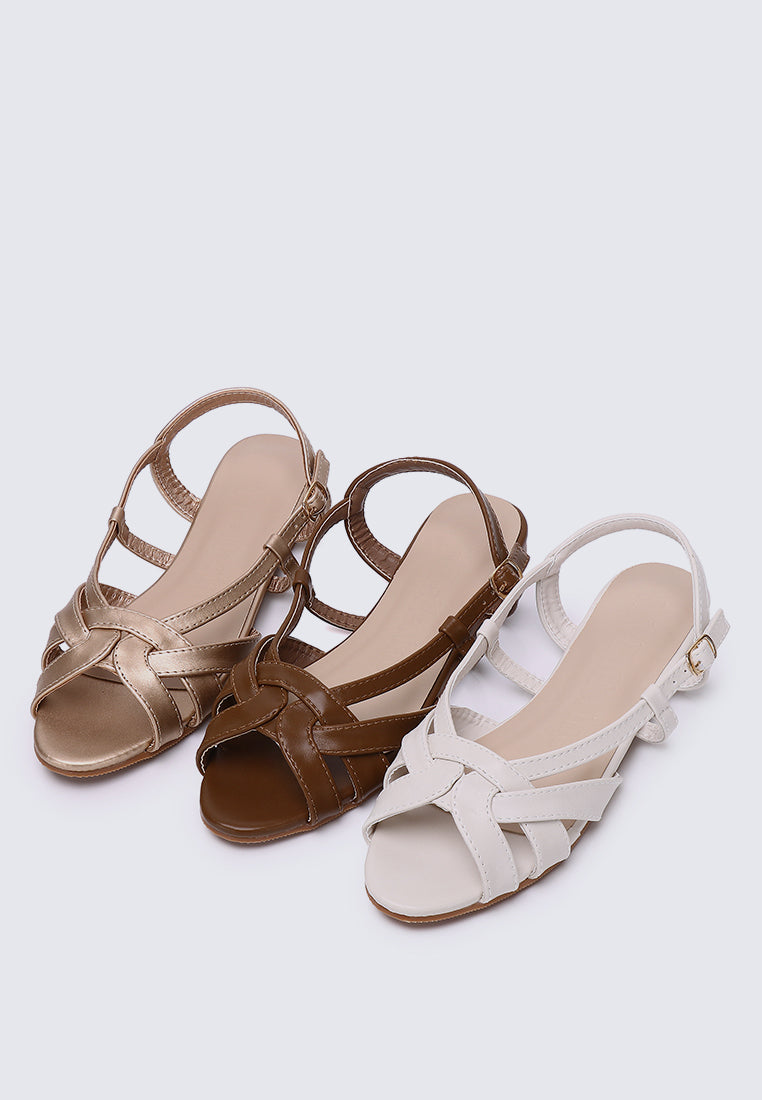 Hana Comfy Sandals In Rose Gold