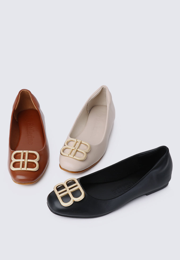 Brenda Comfy Ballerina Brown