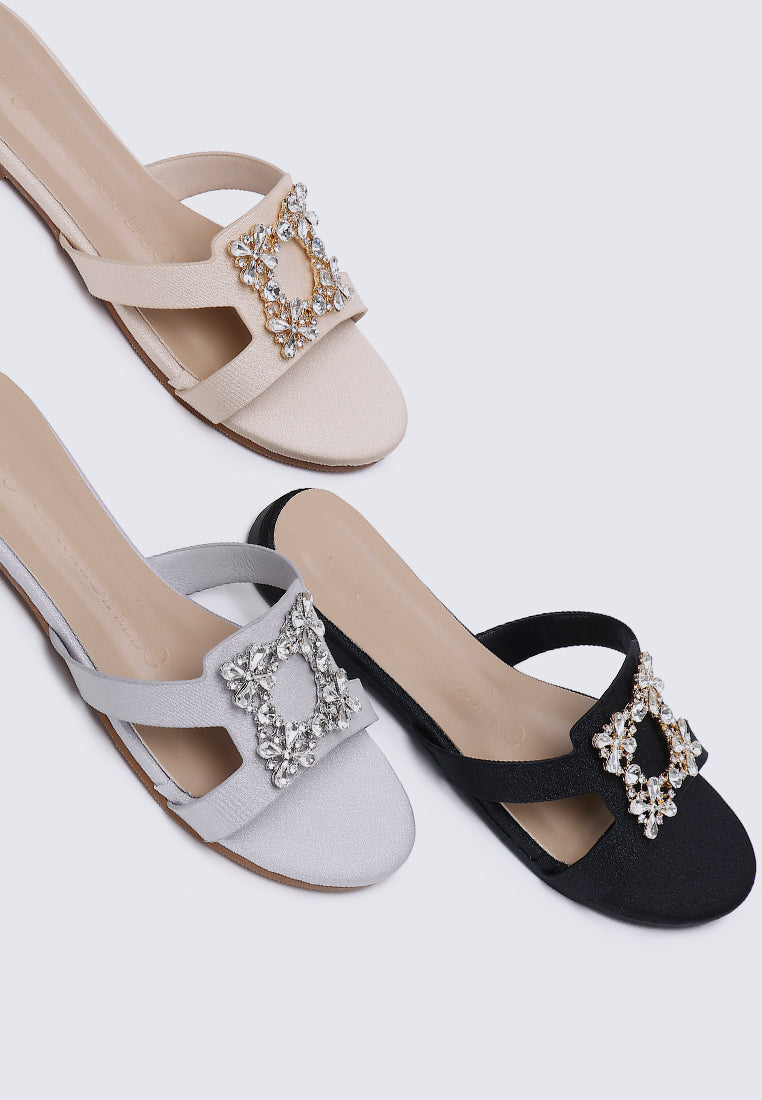 Jenny Comfy Sandals In SIlver