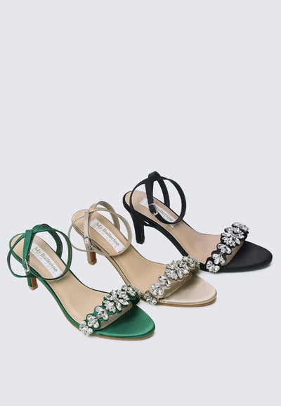 Liliana Comfy Heels In Green