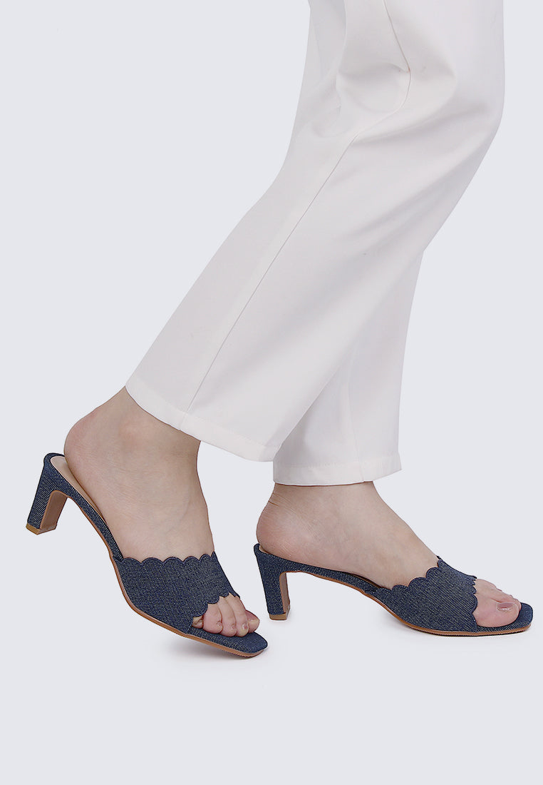 Carmen Comfy Heels In Navy