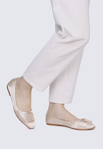 Emilie Comfy Ballerina In Beige