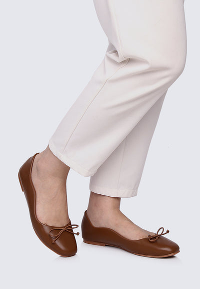 Dorra Comfy Ballerina In Brown