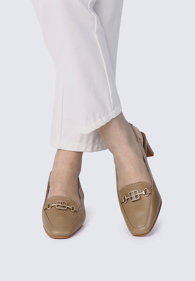 Maia Comfy Heels Taupe