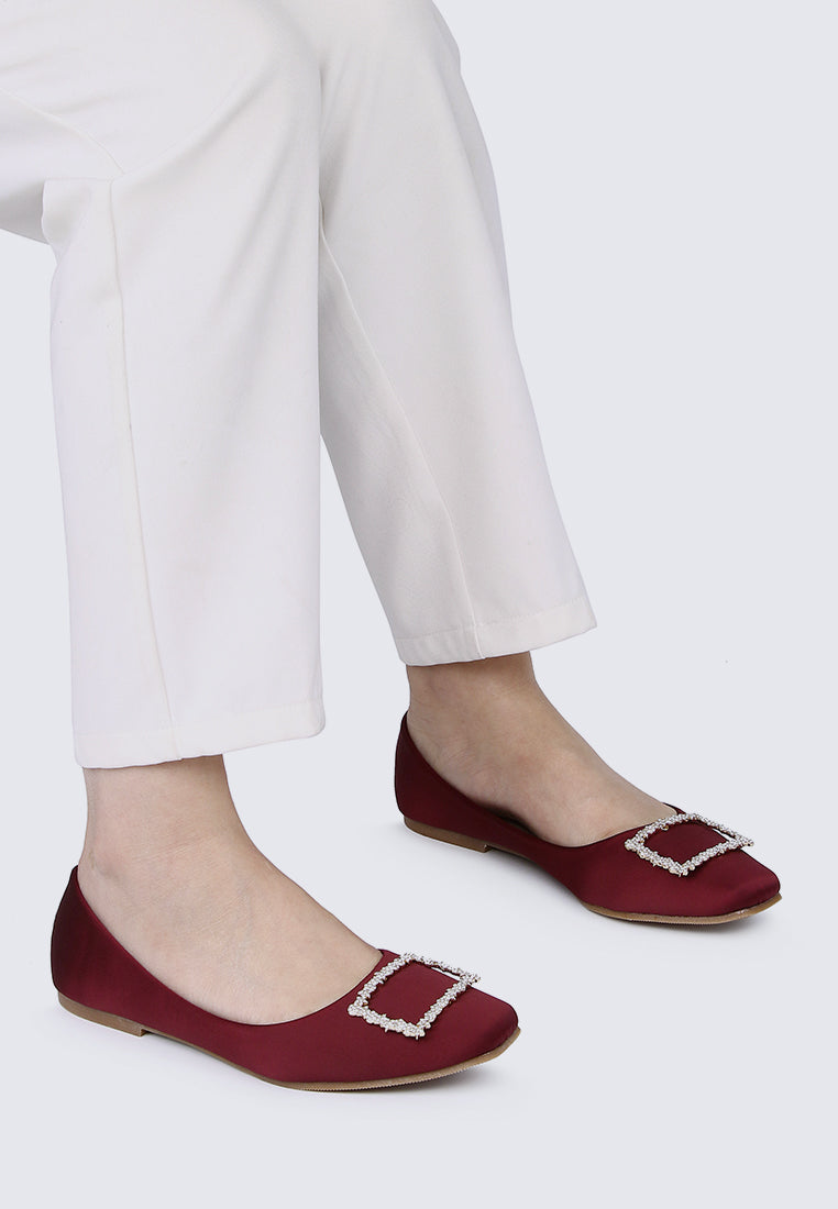 Elsa Comfy Ballerina In Maroon